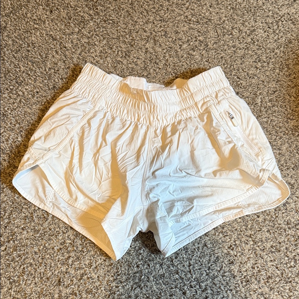Lululemon Athletica White Athletic Shorts